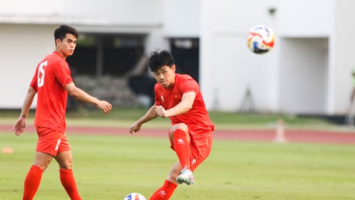Nguyễn Đình Bắc ghi bàn gỡ hoà cho U23 Việt Nam