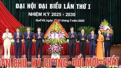 Chủ nhiệm Ủy ban Kiểm tra Trung ương Nguyễn Duy Ngọc gợi mở các vấn đề quan trọng tại Đại hội Đảng bộ phường Quế Võ