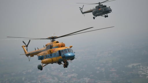 10 trực thăng Mi-8, Mi-17 sẵn sàng cho màn trình diễn lịch sử trên bầu trời Ba Đình
