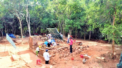 Khai quật nhóm tháp L tại Mỹ Sơn, hé lộ kiến trúc 'lạ' thế kỷ 13