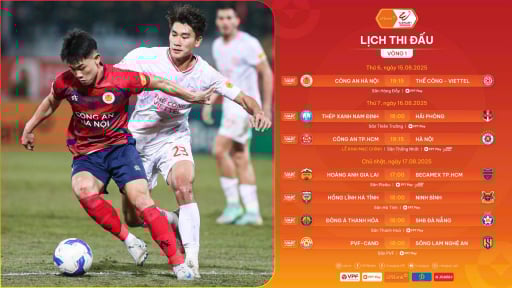 Lịch phát sóng trực tiếp vòng 1 V.League 2025/2026: Khai màn một mùa giải đặc biệt