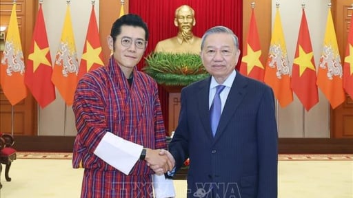 Tổng Bí thư Tô Lâm tiếp Quốc vương Bhutan