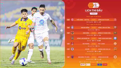 Lịch phát sóng trực tiếp vòng 2 V.League 2025/2026: Khi các nhân tố mới không còn là ẩn số