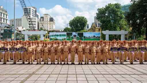 Hơn 600 cán bộ, chiến sĩ CSGT từ khắp cả nước tăng cường về Thủ đô tham gia bảo vệ đại lễ A80
