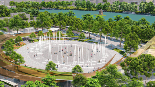 Lộ diện hình hài quảng trường, công viên đặc biệt rộng hơn 26.000m2 phía Đông Hồ Gươm