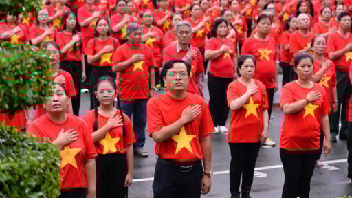 Một phường mới ở TP.HCM, gần 800 người dân hân hoan đồng diễn mừng Tết Độc lập