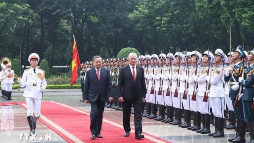 Lễ đón chính thức Bí thư thứ Nhất Đảng Cộng sản, Chủ tịch nước Cộng hòa Cuba
