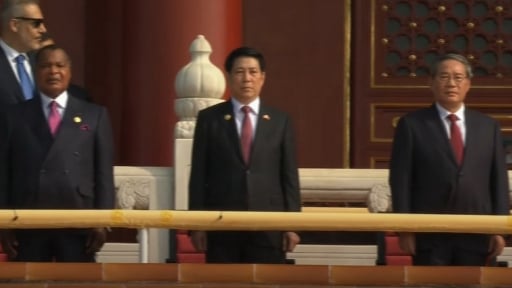 Chủ tịch nước Lương Cường dự Lễ duyệt binh kỷ niệm 80 năm chiến thắng phátxít