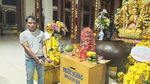 Công an Đà Nẵng bắt gã trai lang bạt chuyên đột nhập ban đêm trộm tiền công đức ở các chùa