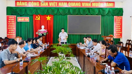 S&aacute;p nhập th&ocirc;n, tổ d&acirc;n phố mới nhất ở T&acirc;y Ninh (gồm Long An cũ), x&atilde; Mỹ Y&ecirc;n lấy &yacute; kiến giới thiệu nh&acirc;n sự 9 ấp d&acirc;n cư mới 