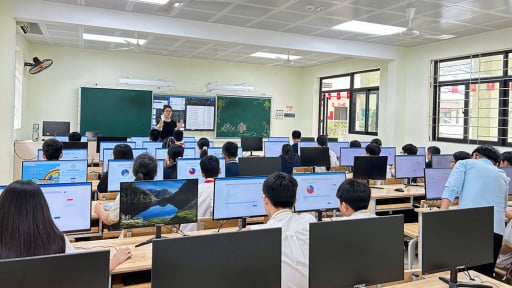 Học sinh được AI ph&acirc;n t&iacute;ch năng lực tại v&ograve;ng chung kết to&agrave;n quốc cuộc thi Olympic To&aacute;n Tuổi thơ Online 2026