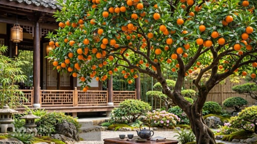 4 c&acirc;y cảnh ph&uacute;c l&agrave;nh, hoa thơm ng&aacute;t, quả ngọt ngon, trồng trước cửa nh&agrave; thắp l&ecirc;n an y&ecirc;n cả 4 m&ugrave;a