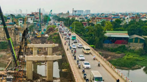 H&igrave;nh h&agrave;i cầu Mai Lĩnh hứa hẹn sớm th&ocirc;ng xe, giải quyết &ugrave;n tắc ph&iacute;a T&acirc;y Thủ đ&ocirc;