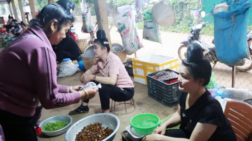 Một cái chợ ở Sơn La vô thấy la liệt con đặc sản lạ mắt, dân tình mua bán tấp nập