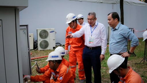 EVNHCMC hoàn thành xuất sắc nhiệm vụ đảm bảo điện  cho “Ngày hội non sông” 