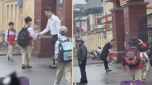 Thầy giáo ở Nam Định sáng nào cũng làm một việc trước cổng trường gây bão lời khen: 'Học sinh nhất định sẽ là người tử tế'