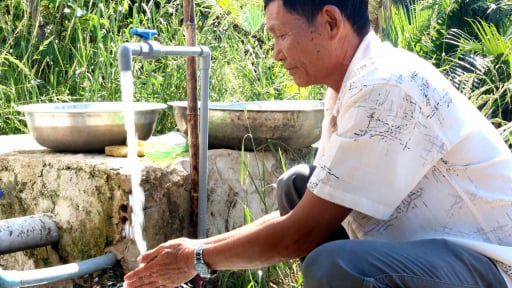 Nước sạch đã chảy về vùng sâu, vùng xa tỉnh Long An dân bớt cực, sống khỏe thêm