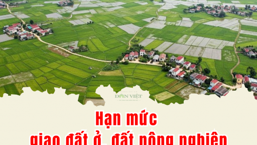 Hạn mức giao đất ở, đất nông nghiệp tối đa đối với hộ gia đình