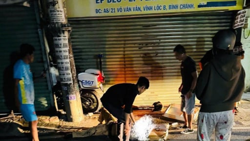 CSGT truy đuổi theo 2 nghi phạm cướp tài sản bị tai nạn, đa chấn thương