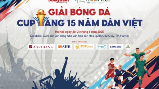 Giải bóng đá Cup Vàng 15 năm Dân Việt: Niềm đam mê và tính fair-play song hành