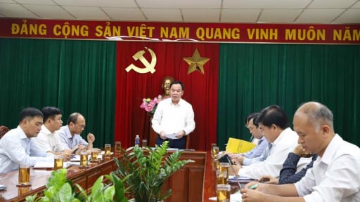 Trước giờ sáp nhập tỉnh Bình Phước, Chủ tịch UBND tỉnh Đồng  Nai làm việc với một doanh nghiệp thủy sản lớn