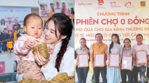 Những người đẹp cùng Dân Việt lan tỏa yêu thương 