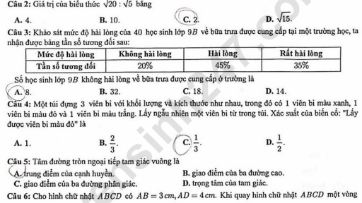 Đề thi môn Toán vào lớp 10 năm 2025 của Hải Phòng có gợi ý đáp án