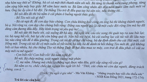 Đề thi môn Văn vào lớp 10 năm 2025 của Hải Dương có gợi ý đáp án