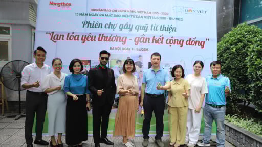 BLV Quang Huy, QBV Ngọc Châm lan tỏa yêu thương tại Phiên Chợ gây quỹ từ thiện 15 năm Dân Việt