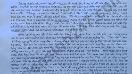 Đề thi môn Văn vào lớp 10 năm 2025 của Bến Tre có gợi ý đáp án