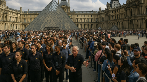 Vì sao bảo tàng Louvre tạm đóng cửa?