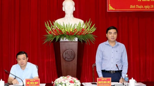 Trước ngày sáp nhập vào Lâm Đồng, Tỉnh ủy Bình Thuận tổ chức cuộc họp cho ý kiến về kết quả thực hiện các Nghị quyết quan trọng
