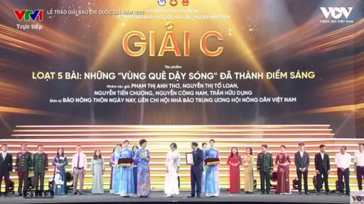 Tác phẩm “Những vùng quê dậy sóng nay đã thành điểm sáng” của báo NTNN/Dân Việt được trao Giải C Giải Báo chí Quốc gia 2024