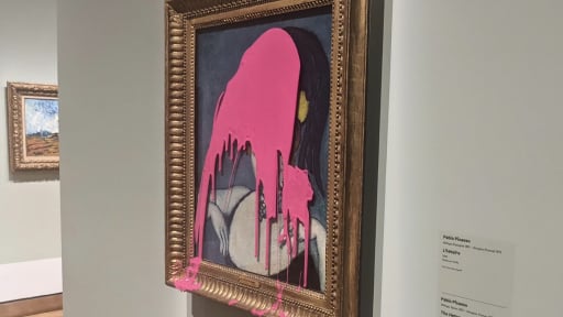Tranh của Picasso bị phá hủy