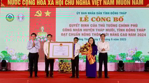 Sát ngày sáp nhập tỉnh Tiền Giang, Đồng Tháp có thêm một huyện nông thôn mới nâng cao, đó là huyện nào?