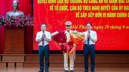 Công bố Quyết định của Bộ trưởng Bộ Công an và Giám đốc Công an TP Hải Phòng về tổ chức bộ máy, công tác cán bộ