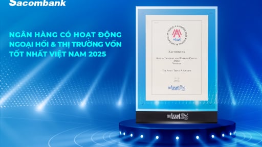 Sacombank 4 năm liền dẫn đầu lĩnh vực ngoại hối và thị trường vốn