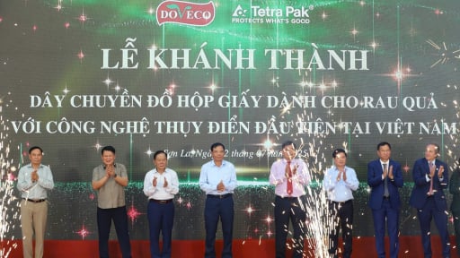 Khánh thành dây chuyền đồ hộp giấy dành cho rau quả của Doveco Sơn La công nghệ Thụy Điển đầu tiên tại Việt Nam
