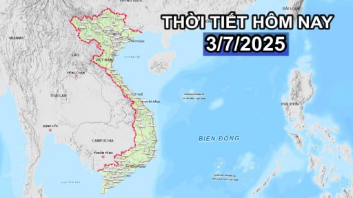 Thời tiết 3/7/2025: Thanh Hoá đến Đà Nẵng có nơi mưa to