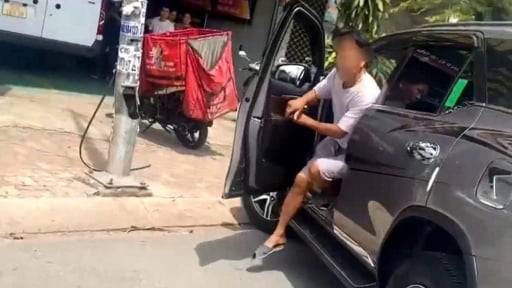 Công an TP.HCM làm việc với tài xế ô tô đi ngược chiều còn đòi đánh người quay phim