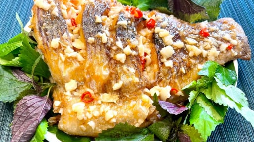Loại cá lành tính, giúp bổ huyết, tốt cho tim mạch, chữa suy nhược, đem sốt bơ tỏi cực ngon