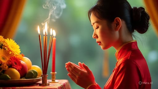 Văn khấn Rằm tháng 6 Âm lịch 2025 chính xác, đầy đủ nhất, cầu bình an, may mắn cho gia đình