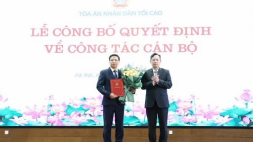 Phó vụ trưởng của Viện KSND tối cao được bổ nhiệm giữ chức Chánh thanh tra TAND tối cao