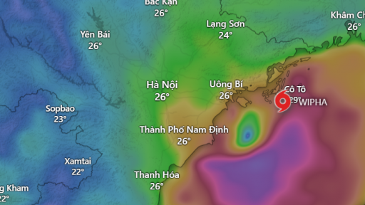 Tin bão mới nhất: Bão số 3 WIPHA áp sát Hưng Yên, Ninh Bình, Thanh Hóa, hướng đi và tác động của bão có gì bất thường?