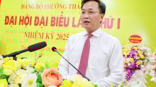 Bí thư Tỉnh ủy Hưng Yên Nguyễn Hữu Nghĩa gợi mở các vấn đề quan trọng tại Đại hội Đảng bộ phường Thái Bình