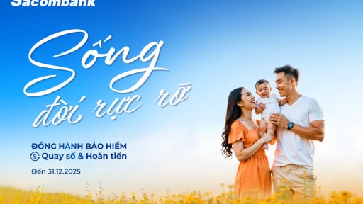 “Sống đời rực rỡ” với ưu đãi về bảo hiểm tại Sacombank
