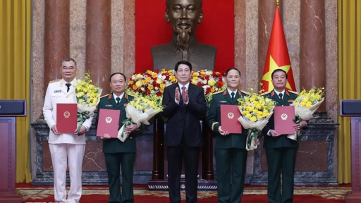 Những sĩ quan cấp cao được Chủ tịch nước thăng hàm Đại tướng, Thượng tướng trong 2 tháng qua
