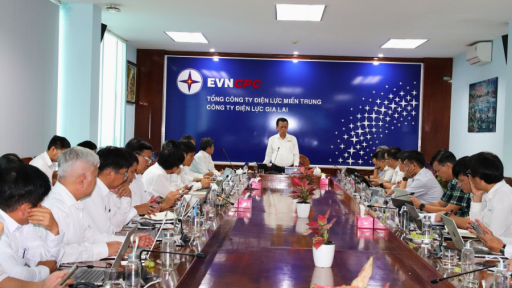 Tổng Giám đốc EVNCPC làm việc với Công ty Điện lực Gia Lai sau sáp nhập