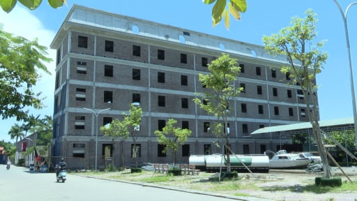 Trường Cao đẳng Bách nghệ Hải Phòng bị dừng thi công vì xây dựng không đúng quy hoạch
