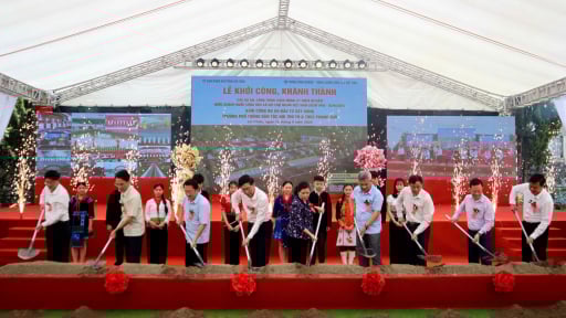 Lai Châu khởi công xây dựng Trường Phổ thông Dân tộc nội trú Tiểu học và THCS Phong Thổ gần 200 tỷ đồng